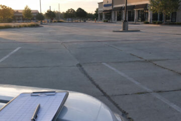 Commercial Parking Lot Concrete Repair Planning in Bryan - concrete service scene in Bryan, Texas