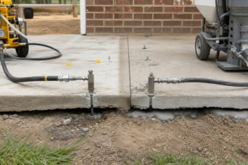 Polyurethane Foam Lifting vs. Mudjacking: Questions to Ask in Bryan - concrete service scene in Bryan, Texas
